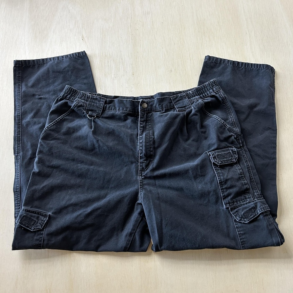 5.11 Tactical Series Pants Mens 38x32 Black Cargo‎ Elastic Waist Workwear 74251